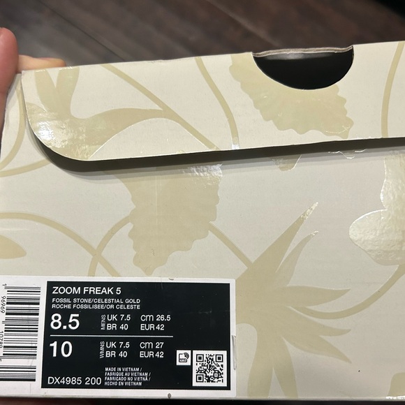 Nike Zoom Freak 5 EP 'Fossil Stone - Picture 2 of 2